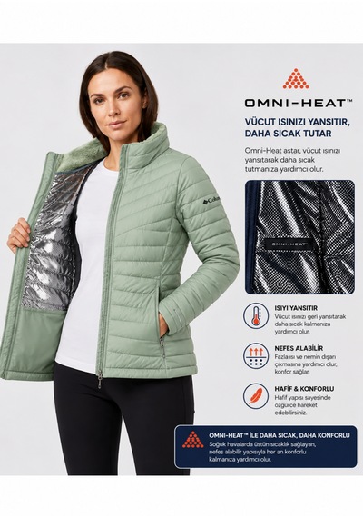 Columbia White Out Fs 1.0 Omni-heat Kadın Mont Xk5219-348 Mint