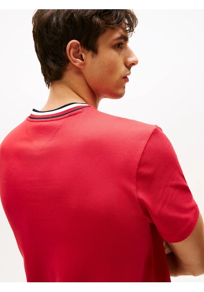 Tommy Hilfiger Rwb Pıque Tee, Xld Kırmızı Erkek T-shirt