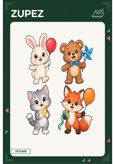 Minik Balon Şenliği 19x25 Cm Ütüyle Uygulanan Baskı Zpz1385 - 928157359