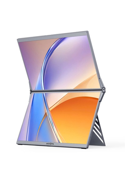 Arzopa E1 Dual-screen 15.6 İnç 60hz Full Hd Ips Type-c Çift Ekran Katlanabilir Monitör