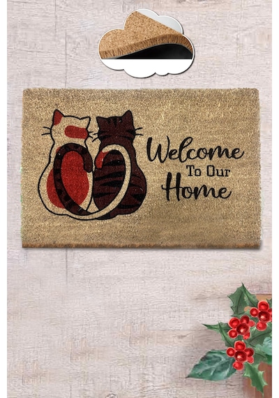 Coco Familiare 40 X 60 Cm Kıl Paspas , İç Ve Dış Kapı Paspası Kahverengi