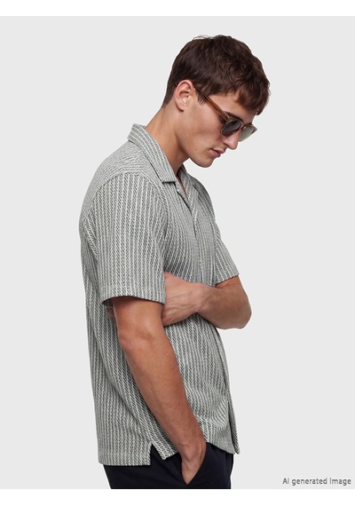 Lcw Vision Beyaz Regular Fit Desenli Erkek Gömlek