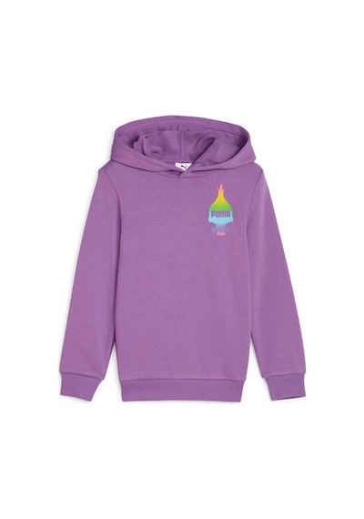 Puma Puma X Trolls Erkek Çocuk Mor Kapüşonlu Sweatshirt