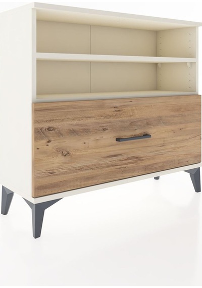 Arges Şifonyer 2 Raflı Tek Çekmeceli 88x30x80 Aytaşı-çam Aytaşı
