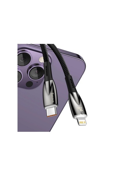 Baseus Glimmer Series 20w 100 Cm Type-c To Lightning Şarj Kablosu Siyah
