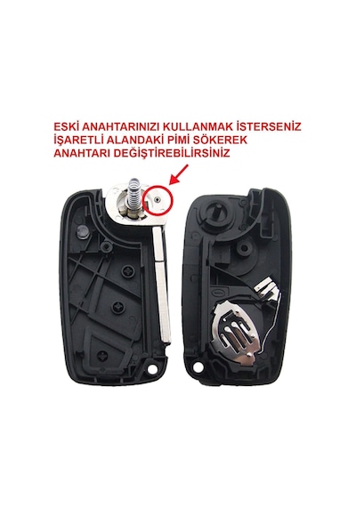 Gma Keys Fiorino, Grande Punto, Linea Citroen Kumanda Kabı-yandan Pilli