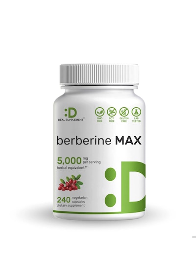 Deal Supplement Berberine Max Supplement With Turmeric, 5,000mg P
