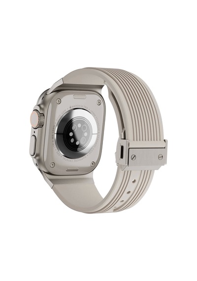 Apple Uyumlu  Watch 10 Serisi 46mm Redclick Krd-113 Spor Görünüm Silikon Kordon