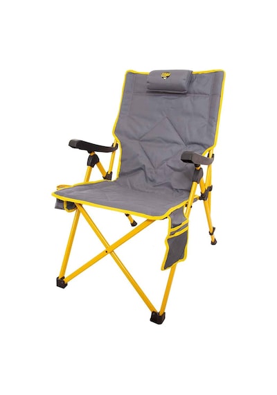 Comfort Funky Chaırs 3 Kademeli Katlanabilir Kamp Sandalyesi Siyah Sarı