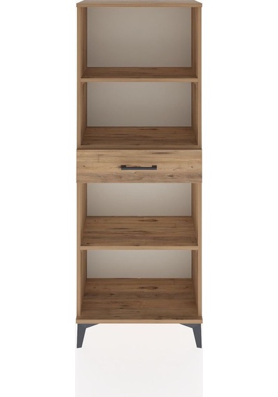Arges Dolap 3 Raflı Tek Çekmeceli 60x30x163 Çam-çam Çam