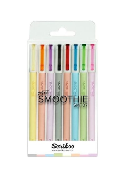 Scrikss Smoothie Jel Kalem 0.7 MM 8'li Set