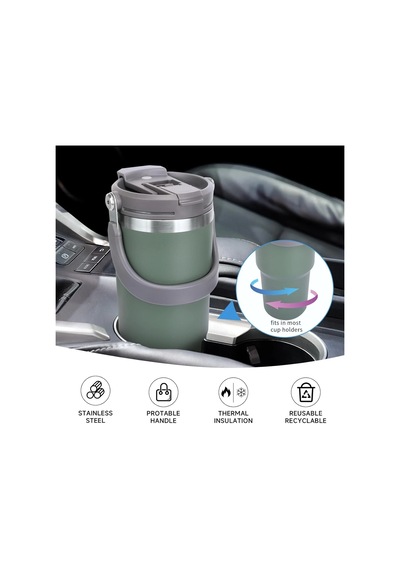 Termos 900 Ml Pipetli Termos Bardak 5570 Sarı