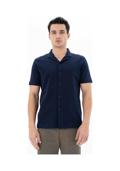 AR-MA Arma Erkek % 100 Pamuk Penye Pike Regular Fit Polo Yaka Gömlek Y25374351101 Gri