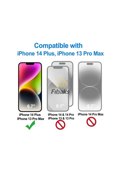İphone 13 Pro Max/14 Plus Uyumlu Tam Kapatan Hayalet Ekran Koruyucu Gizli Cam