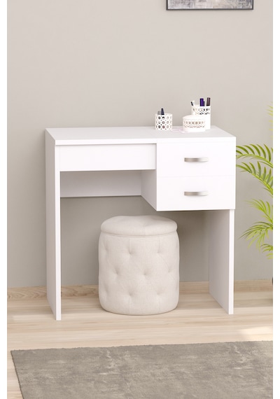 Bicabin Luxe Aynalı 2 Çekmeceli Organizer Dolaplı Makyaj Masası -Beyaz Bicabin Luxe Aynalı 2 Çekmeceli Organizer Dolaplı Makyaj Masası -Beyaz