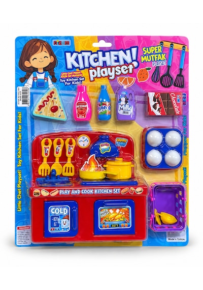 Nizam Kitchen Playset Süper Mutfak Seti Çocuklar İçin Oyuncak Mutfak Seti 001
