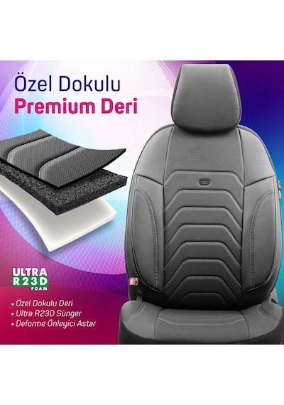 Otom Core Design Premium Deri Ekstra Destekli Oto Koltuk Kılıfı 550899954