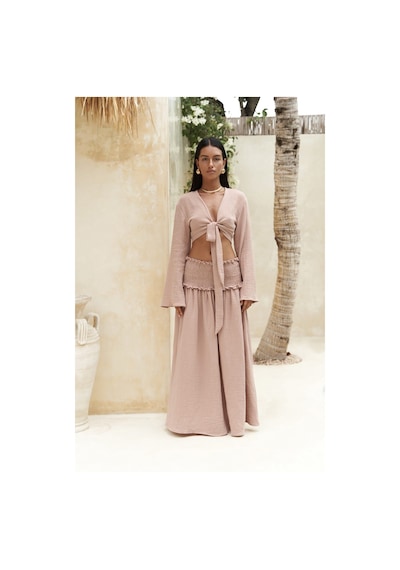 Mai Collection Mai Studios Co. Marshanda Somon Crop Etek Takım Somon