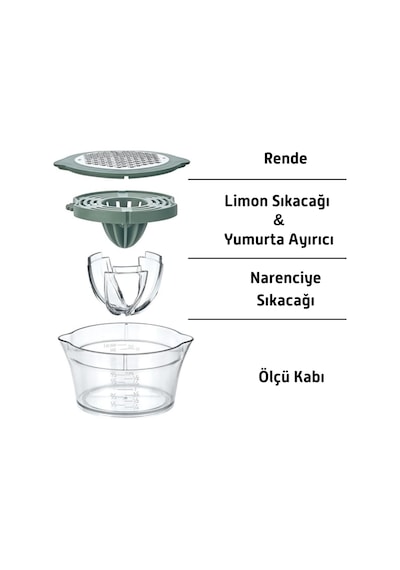 Çok Amaçlı Limon Portakal Narenciye Sıkacağı, Havuç Rendesi, Yumurta Akı Ayırıcı, Çok Fonsiyonlu Sıkacak Ve Rende 1 Çok Renkli