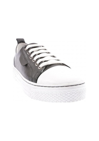 Dgn 501-23y Kadin Önü Bağcikli Kalin Taban Sneakers Ayakkabi 501-1991-R1534 Siyah