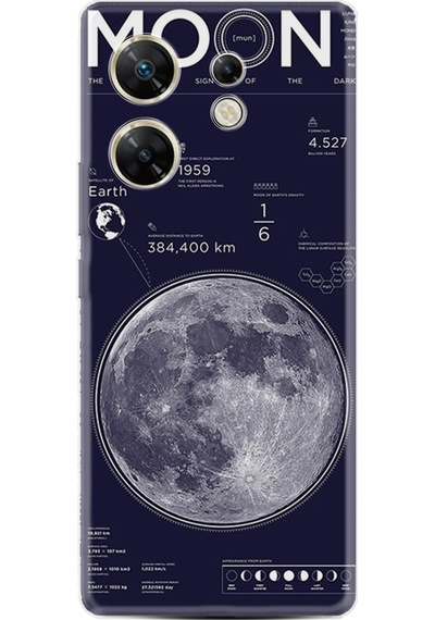 Infinix Zero 30 4G Kılıf Kılıf Desenli Silikon Moon İnfo 1424
