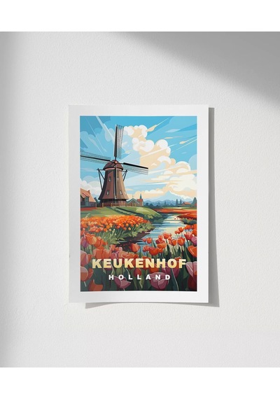 Çerçevesiz Poster Hollanda'nın Renkli Yüzü