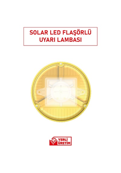 Solar Ledli Flaşör Lamba
