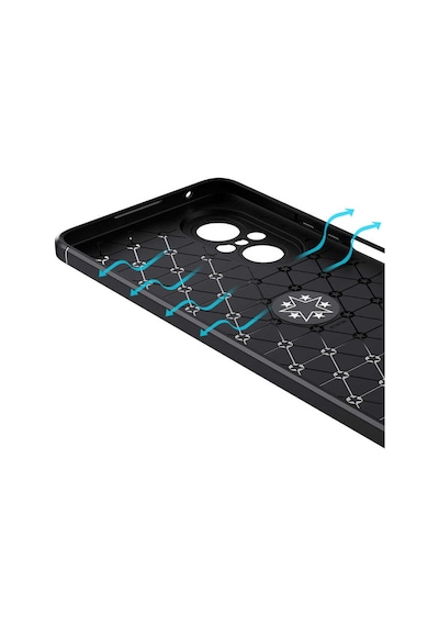Huawei Nova 9 Se Kılıf Tchs Ravel Silikon Kapak - Siyah-mavi Siyah-mavi
