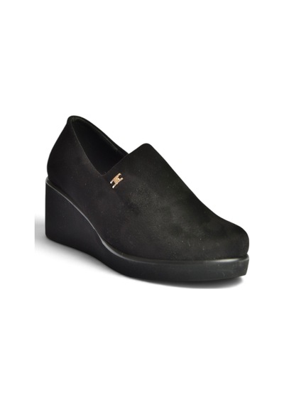Fox Shoes Z602181602 Siyah Süet Günlük Kadın Ayakkabı