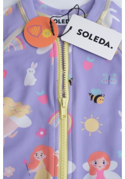 Soleda Uv Korumalı Upf 50+ Bebek Çocuk Mayo Fairy Garden