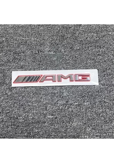 Özel Tasarım Krom Kırmızı Amg Bagaj Yazısı Mercedes Slk