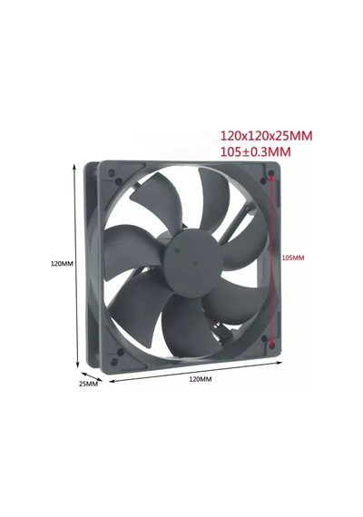Marxlow 120X120X25 Dc Fan 24V 3P 0.25A 3 Uçlu