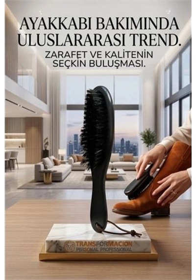 Mey İthalat Siyah Ahşap Süet Nubuk Ayakkabı Temizleme Fırçası 722946