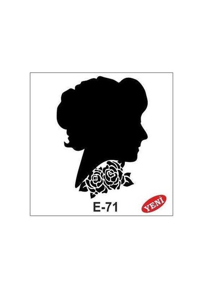 Artebella E Serisi Stenciller Baskı E-71 Stencil 10X10 Cm