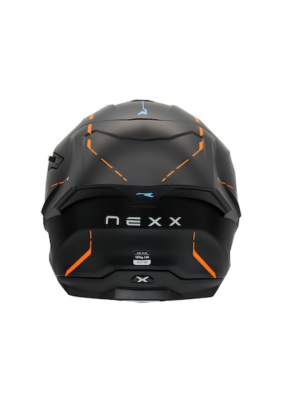 Nexx Y.100R React Kapalı Motosiklet Kaskı Mat Siyah - Turuncu