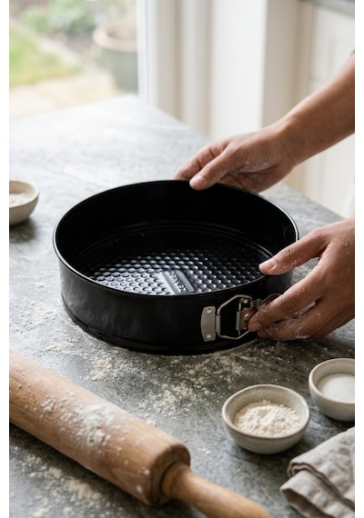 Cooker 26 Cm Kelepçeli Kek Kalıbı Ckr3563 Siyah