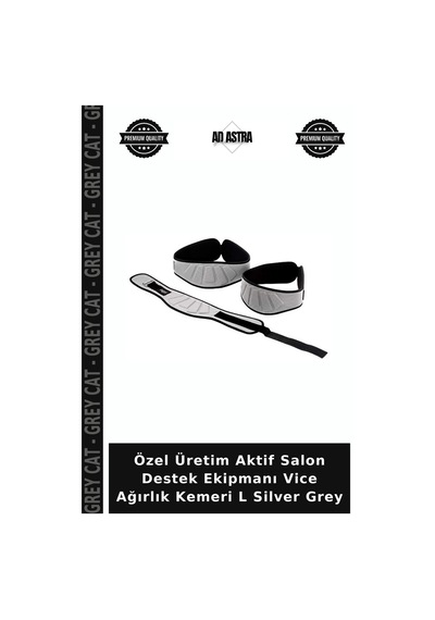 Özel Üretim Aktif Salon Destek Ekipmanı Vice Ağırlık Kemeri L Silver Grey