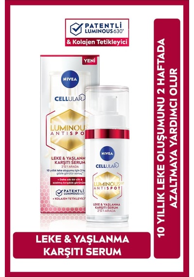 Nivea Luminous630 Leke Ve Yaşlanma Karşıtı Serum 30 Ml 5'li Paket