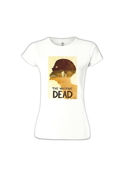 The Walking Dead Beyaz Kadın Tshirt 001