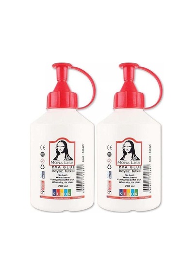 Beyaz Tutkal 250 Gr 2 Adet Beyaz Mobilya Tutkalı 200 Ml Ahşap Tutkalı Su Bazlı Çok Amaçlı Beyaz Tutkal