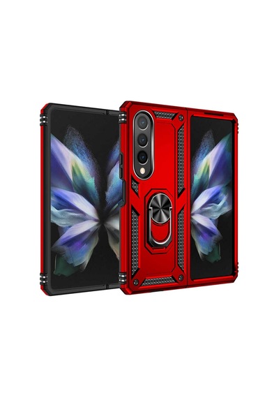 Galaxy Z Fold 4 Kilif Zore Vega Yüzüklü Standli Zirh Kilif 556700645