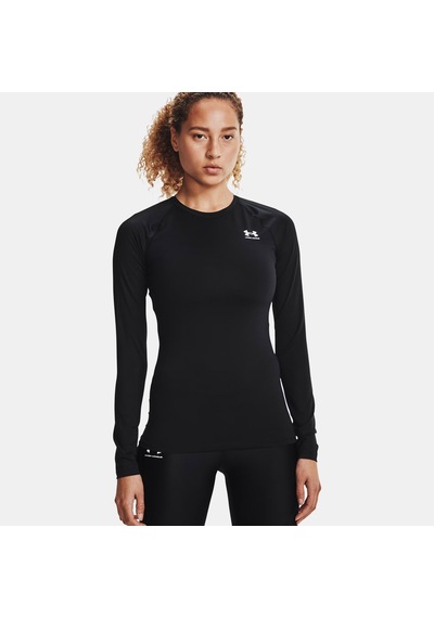 Under Armour Heat Gear Authentics Comp Kadın Siyah Uzun Kollu Antrenman İçliği 1365459