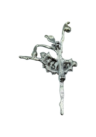 Balerin Taşlı Broş Ve Yaka İğnesi Gri 81024108