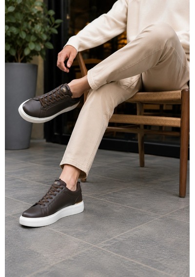 Ht Hotin Lynx Erkek Günlük Sneaker Bağcıklı Rahat Tabanlı Şık Casual Spor Ayakkabı - Kahverengi Ht Hotin Lynx Erkek Günlük Sneaker Bağcıklı Rahat Tabanlı Şık Casual Spor Ayakkabı - Kahverengi