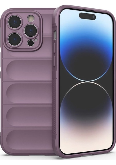 Apple Uyumlu iPhone 15 Pro Kılıf Optimum Lens Çerçeveli Silikon Kapak