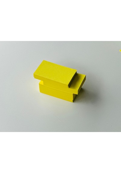 Sarı Boş Kelime Kartları Etiket 5x8cm 100 Adet Boş Kart Boş Kartvizit