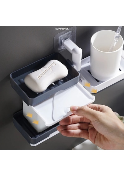 4 Katlı Pratik Katmanlı Banyo Organizer Standı Fonksiyonel Banyo Düzeni Diğer