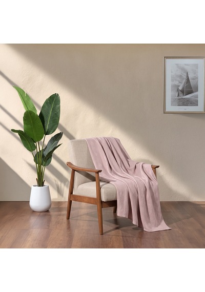 Maxstyle Tek Kişilik %100 Pamuk Pike Pudra 160x220 Cm Renkli