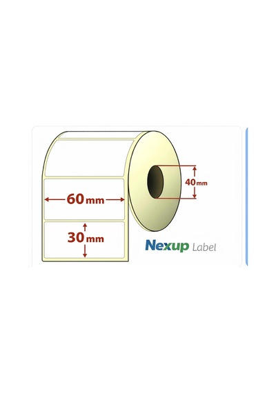 60x30 Mm Termal Etiket, Barkod/adres/kargo Termal Etiketleri, Zebra Ve Diğer Yazıcılarla Uyumlu