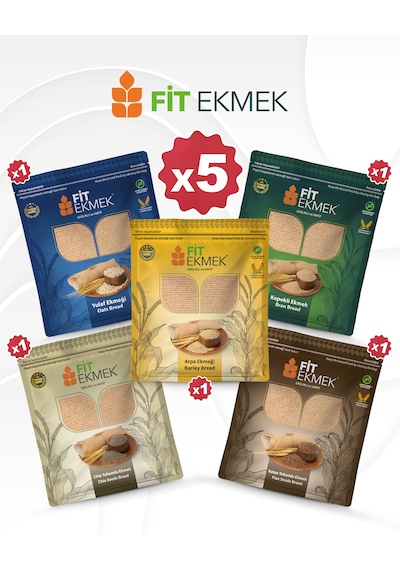 Fit Kepekli , Yulafli , Chia , Arpa Ve Keten Tohumlu Lavaş Ekmeği